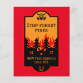 Waldbrandverhütung Flyer (Vorne)