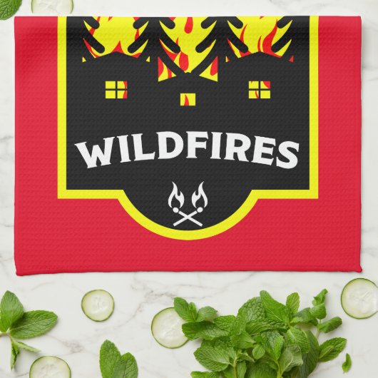 Waldbrandverhütung Geschirrtuch (Gefaltet)