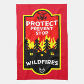 Waldbrandverhütung Geschirrtuch (Vertikal)