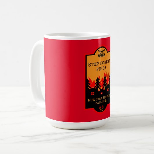 Waldbrandverhütung Kaffeetasse (Vorderseite Links)