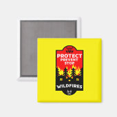 Waldbrandverhütung Magnet (Vorderseite/Rückseite)