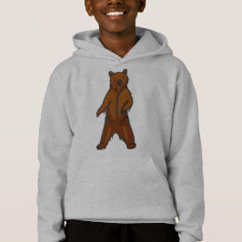 Waldbrauner Grizzlybär Hoodie