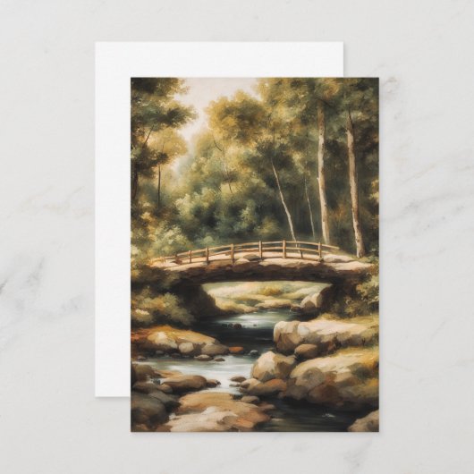 Waldbrücke - 4 Karte (Vorne/Hinten)