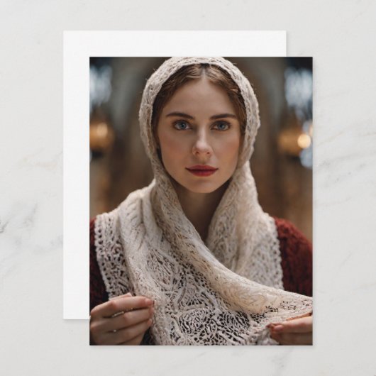 Waldbrücke Dankeskarte (Vorne/Hinten)