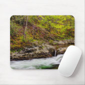 Waldbrunnen in großen, rauschigen Bergen Mousepad (Mit Mouse)