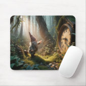Waldbrunnen mit alter Uhr Mousepad (Mit Mouse)