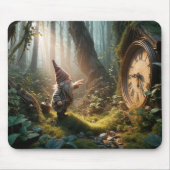 Waldbrunnen mit alter Uhr Mousepad (Vorne)