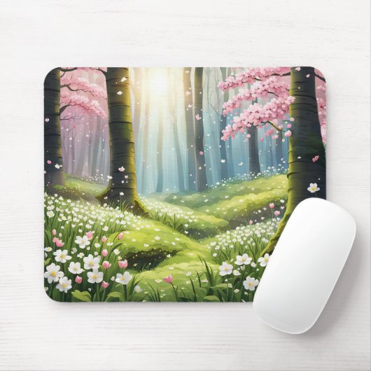 Waldbrunnen Mousepad (Mit Mouse)