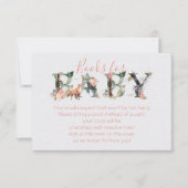 Waldbücher für Babydusche Einladung (Vorderseite)