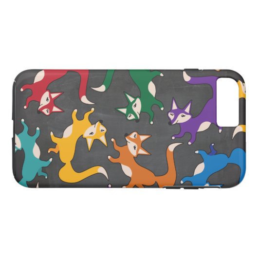 Waldbunter niedlicher Fuchskasten Case-Mate iPhone Hülle (Rückseite (Horizontal))