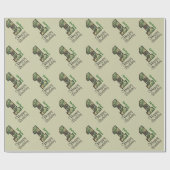 WALDCamouflage erster Geburtstags-individueller Geschenkpapier (Flach)