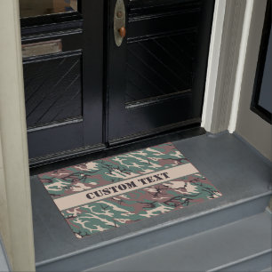 WaldCamouflage-Fußmatte mit kundenspezifischer Fußmatte
