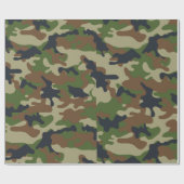 WaldCamouflage Geschenkpapier (Flach)