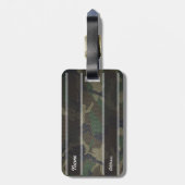 WaldCamouflage-Gewebe Gepäckanhänger (Rückseite vertikal)