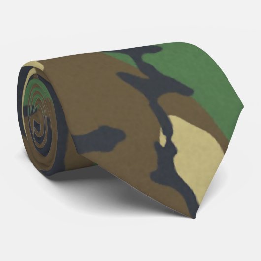 WaldCamouflage Krawatte (Gerollt)