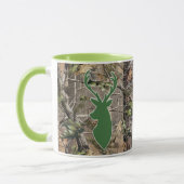 WaldCamouflagegrün-Rotwildkopf Tasse (Links)