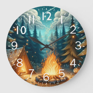 Waldcamping Große Wanduhr