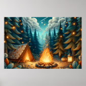 Waldcamping Poster (Vorne)