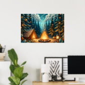 Waldcamping Poster (Heimbüro)