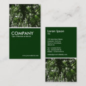 Waldcanopy - Dunkelgrün Visitenkarte (Vorne/Hinten)