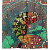 Waldchamäleon Duschvorhang (Vorderseite)