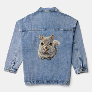 Waldcharm Eichhörnchen-Nussensammler Jeansjacke