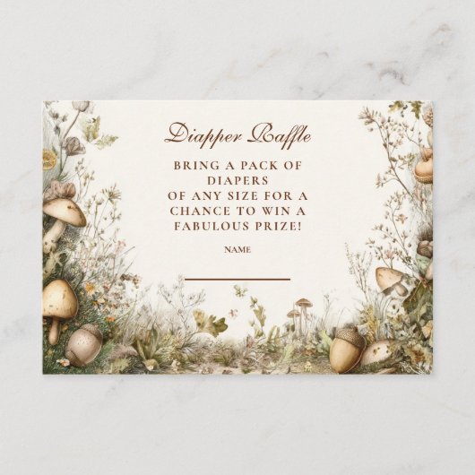 Walddiapper Raffle Begleitkarte (Vorderseite)