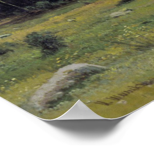 Walddistance Ivan Shishkin Poster (Ecke)