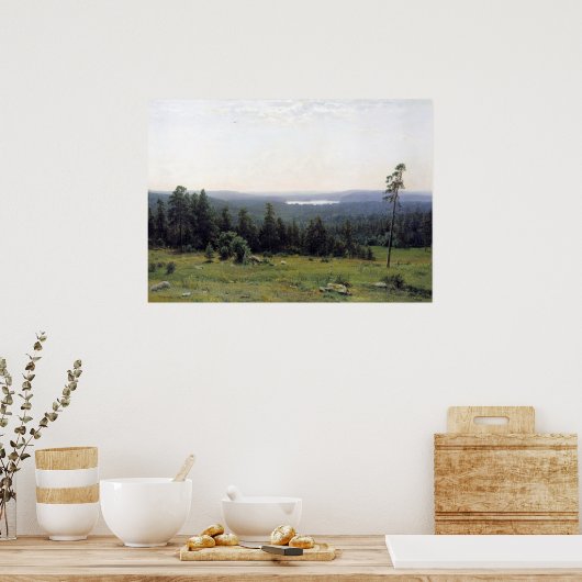 Walddistance Ivan Shishkin Poster (Küche)