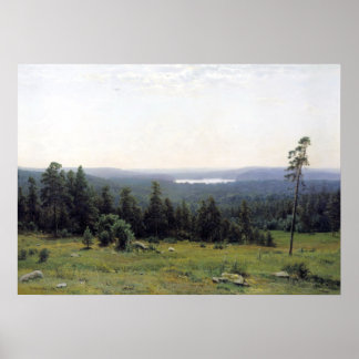 Walddistance Ivan Shishkin Poster
