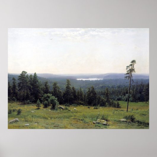 Walddistance Ivan Shishkin Poster (Vorne)