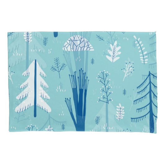 Walddoodles: Kreatives, nahtloses Muster Kissenbezug (Vorderseite)