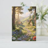 Walddorf Dankeskarte (Stehend Vorderseite)