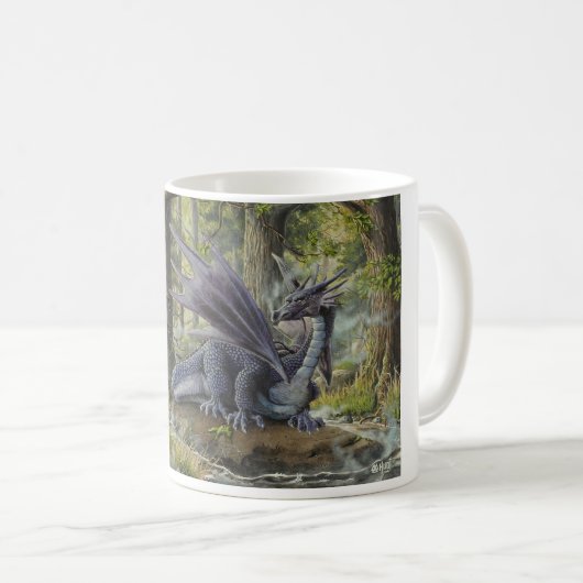 Walddrache - durch Marc-André Huot Kaffeetasse (VorderseiteRechts)