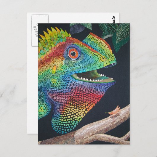 Walddrache Postkarte (Vorne/Hinten)