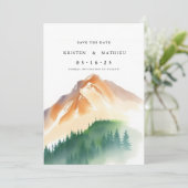 Walddruckgebirge Save The Date (Stehend Vorderseite)