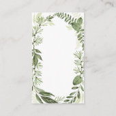 Walddusche aus Holz Windelgewächse Grünpflanzen Begleitkarte (Rückseite)