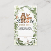 Walddusche aus Holz Windelgewächse Grünpflanzen Begleitkarte (Vorderseite)