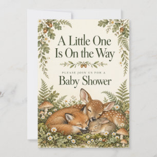 Walde-Tiere-Baby-Shower-Schreibeinladung Einladung
