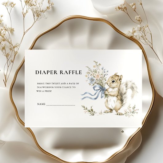 Waldeichhörchen-Windeltaschen-Verlosung Baby Showe Begleitkarte