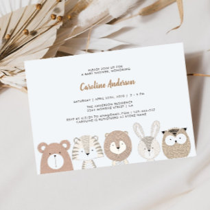 Waldeinladung zur Babyparty Einladung