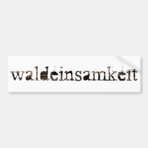 Waldeinsamkeit Autoaufkleber