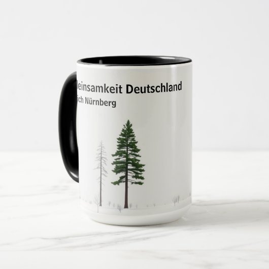 Waldeinsamkeit Nature Lover Personalized Tasse (Vorderseite Links)