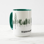 Waldeinsamkeit Wald Einsamkeit Ästhetik Tasse (Vorderseite Links)