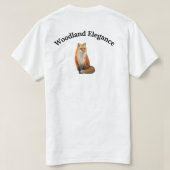 Waldeleganz Rotfuchs Grafik T-Shirt (Design Rückseite)