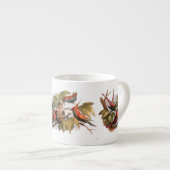 Waldelf im Nest: Antique Bird Sprite Fairy Espressotasse (Vorderseite Rechts)