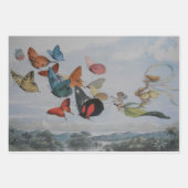 Waldelf im Nest: Antique Bird Sprite Fairy Geschenkpapier Set (Vorderseite 3)