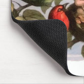 Waldelf im Nest: Antique Bird Sprite Fairy Mousepad (Ecke)