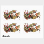 Waldelf im Nest: Antique Bird Sprite Fairy Rechteckiger Aufkleber (Blatt)