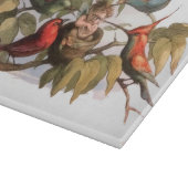 Waldelf im Nest: Antique Bird Sprite Fairy Schneidebrett (Ecke)